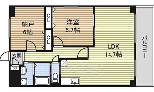 ユーソシア【3階】の間取り
