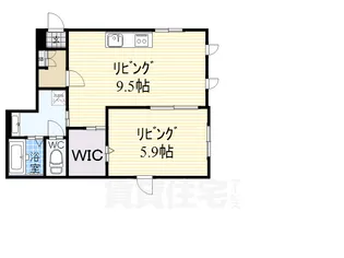 ルシェール東難波Ⅱ【1階】の間取り