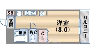 パセオ西宮【2階】の間取り