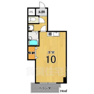 「ル・サフィール西大路」【8階】の間取り