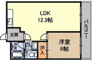 ミスターK上新庄【2階】の間取り