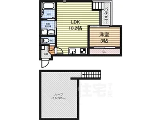 GRANDTIC茶屋ヶ坂【2階】の間取り