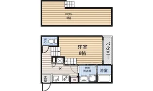 オークラレジデンス栄生【1階】の間取り