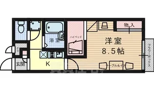 レオパレスミルキーウェイ【1階】の間取り