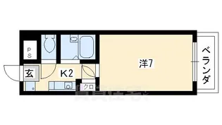 二条丸美ビル【3階】の間取り