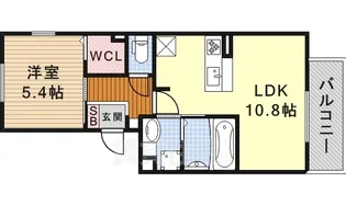 アバンサール【3階】の間取り