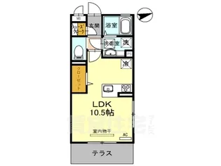 大阪府堺市堺区南三国ヶ丘町4丁【アパート】の間取り