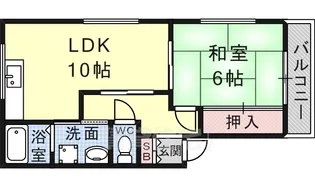 吉田ハイツ【1階】の間取り