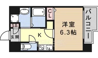 フローライト上前津【6階】の間取り