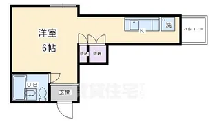 エクセルワンズ八条【1階】の間取り
