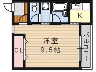 シャンブル平野【2階】の間取り