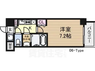 W-STYLE新大阪2【6階】の間取り