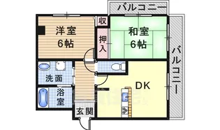 エターナル伊丹【2階】の間取り