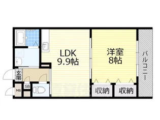 チャコーレ岡本【3階】の間取り