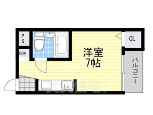 コーポ片町【4階】の間取り
