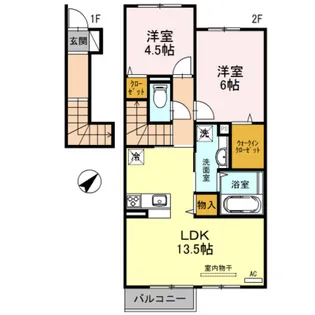 セジュール623 2【2階】の間取り