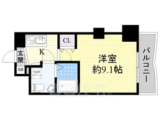 大阪府大阪市淀川区宮原1丁目【マンション】の間取り