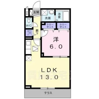 カーサアルドーレ2【1階】の間取り