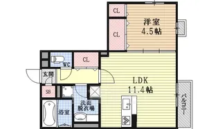 ル・パルファン【2階】の間取り