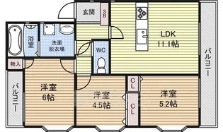 グランドメゾン菊坂【2階】の間取り