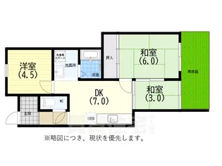 ジョイライフ宮川【1階】の間取り