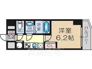 メインステージ大阪 North Mark【9階】の間取り