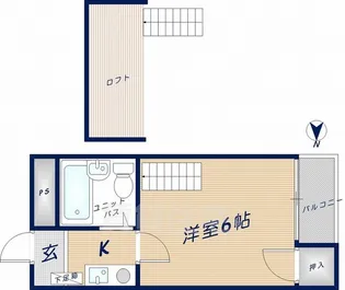 オーナーズマンション瓢箪山【2階】の間取り