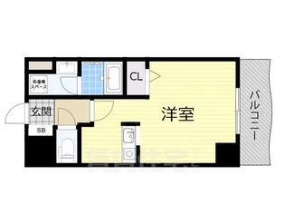 ノルデンハイム新大阪2【9階】の間取り