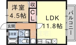 葉山ハイツA棟【2階】の間取り