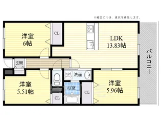 アムールカセイ【2階】の間取り