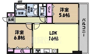 GRAN CREST【8階】の間取り