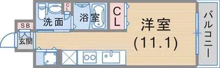 レジディア神戸磯上【7階】の間取り