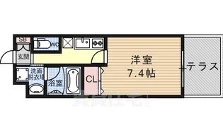 ベラジオ京都壬生イーストゲート【1階】の間取り