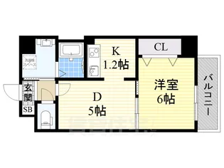 大阪府大阪市住吉区清水丘3丁目【マンション】の間取り