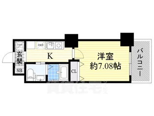 CASSIA豊中三国【7階】の間取り