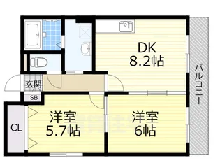 グランゲイト【3階】の間取り