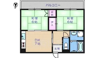 グリーンマンションMORI【102号室】の間取り