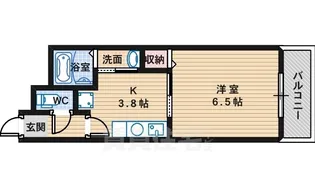ブレスコート新金岡1号館【2階】の間取り