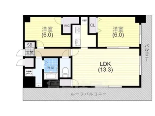 レジディア神戸三宮プレイス【8階】の間取り