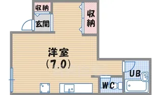 ホワイトローズ【1階】の間取り