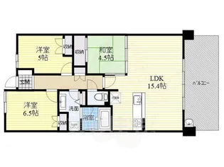 シャリエ茨木【5階】の間取り