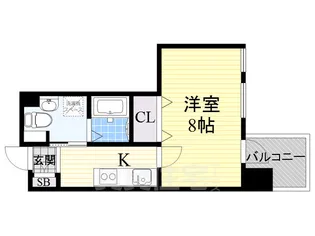 ベリーウェル阿倍野【3階】の間取り