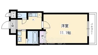 ル サフィール西大路2【2階】の間取り