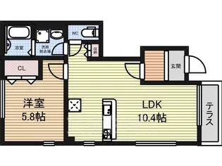 カルテットA【1階】の間取り