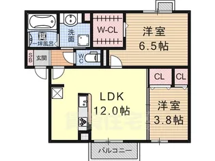 Bonheur草津【2階】の間取り