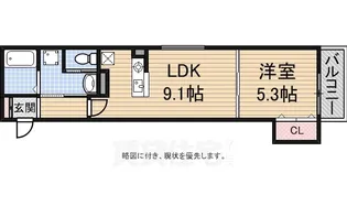 Fstyle羽衣3号館【203号室】の間取り