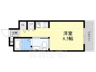 白川公園パークマンション【7階】の間取り