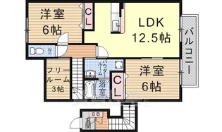 グランドゥール御園【2階】の間取り