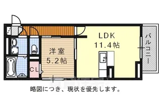 ソレイユ菅田【2階】の間取り