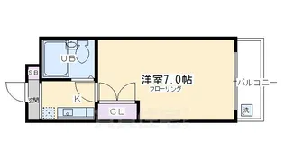CIEUX京都(ショーキョウト)【1階】の間取り